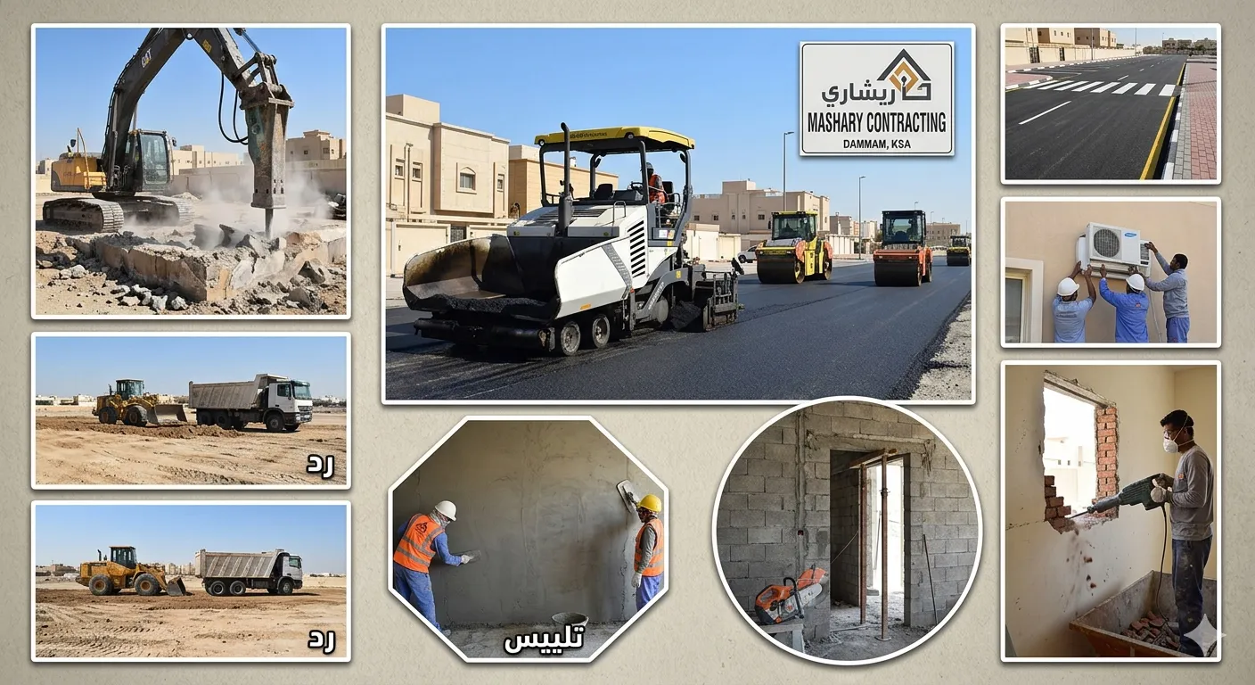 أعمال أسفلت وطرق